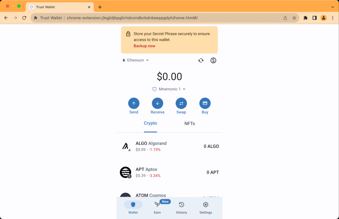 Buying cryptocurrency from an exchange